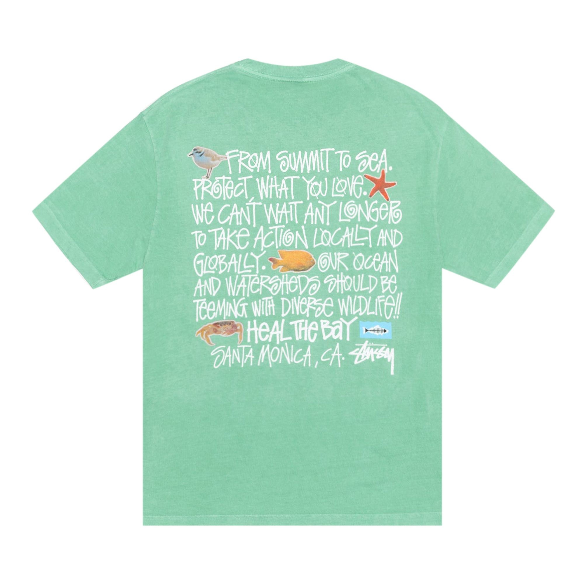 Stussy Heal The Bay Summit To Sea Tee 'Seafoam' - 2