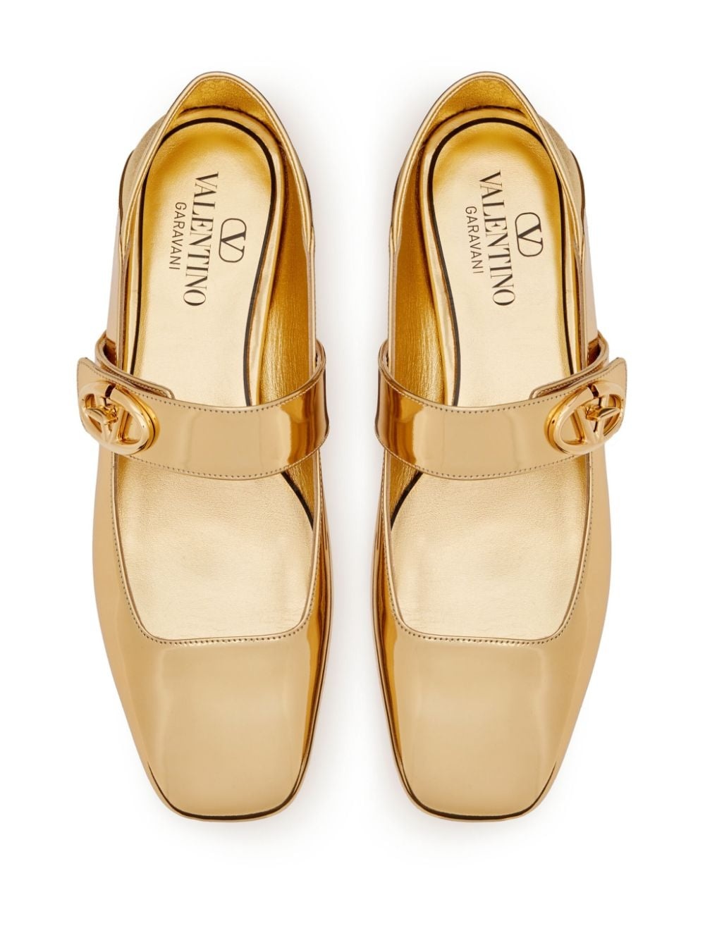 VLogo Locker Mary-Jane ballerina shoes - 4