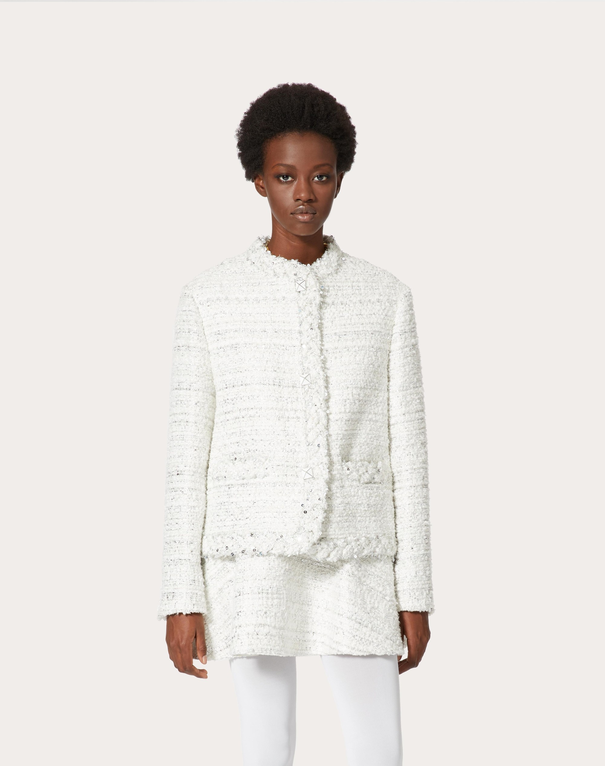 SILVER TWEED JACKET - 3