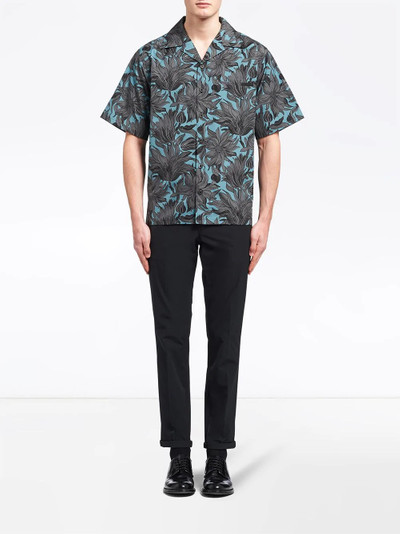 Prada floral-print short-sleeved shirt outlook