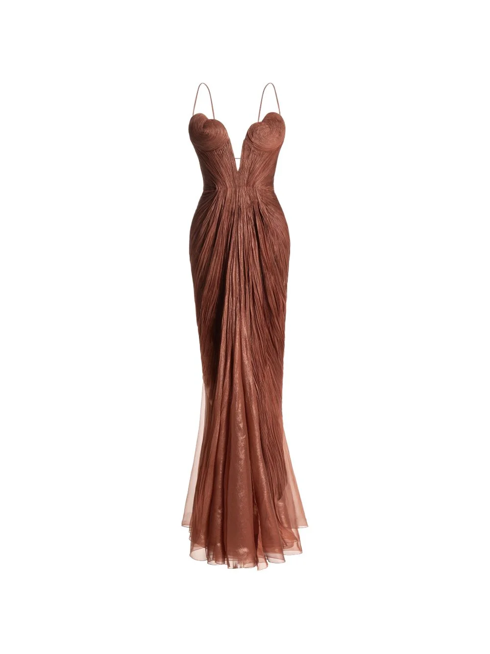 Cecilia V-neck gown maxi dress - 1