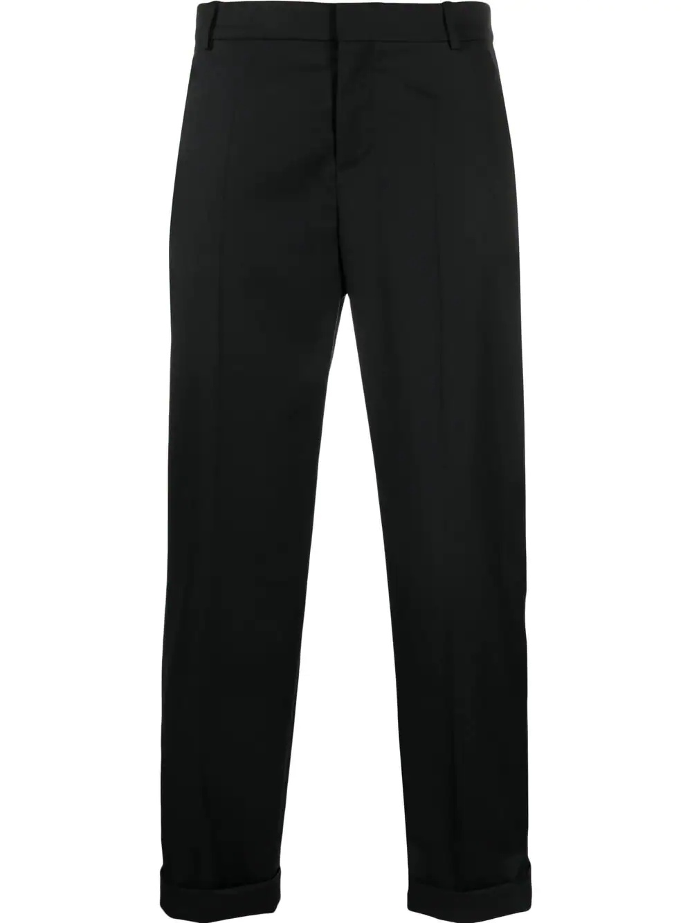 straight-leg wool trousers - 1