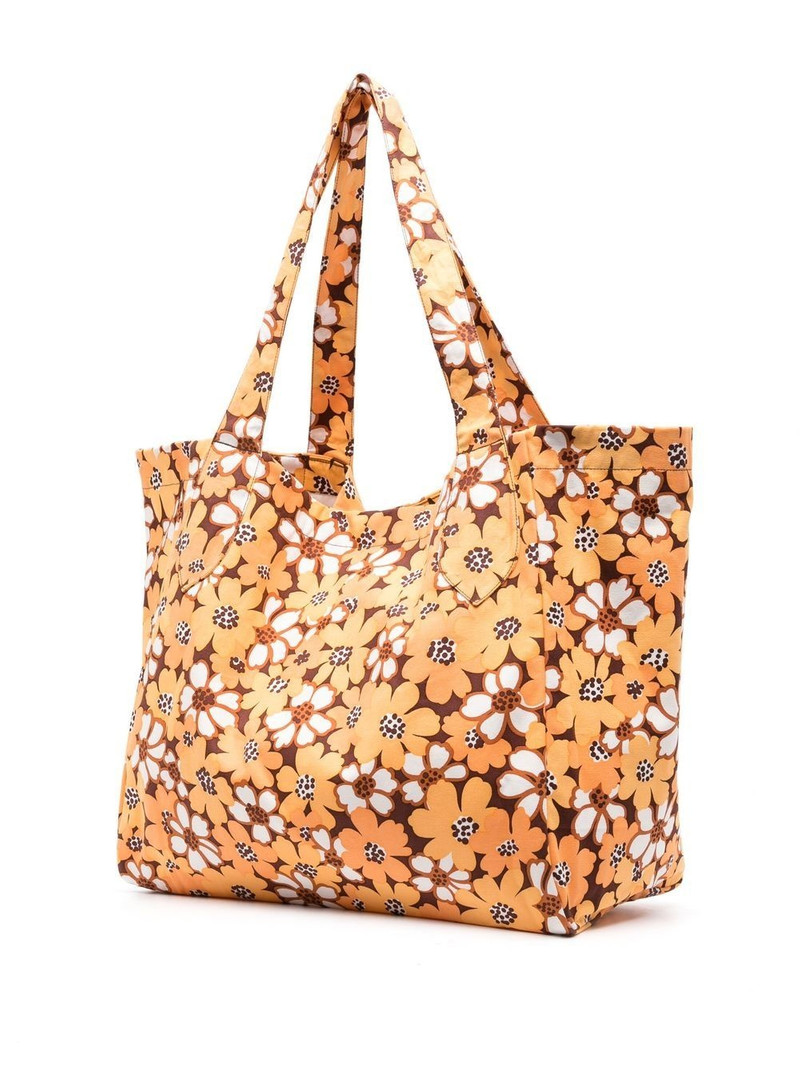 floral-print cotton shoulder bag 3
