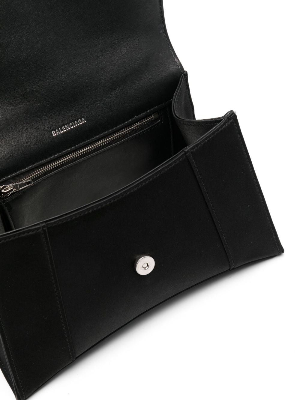 small Hourglass satin tote bag - 5