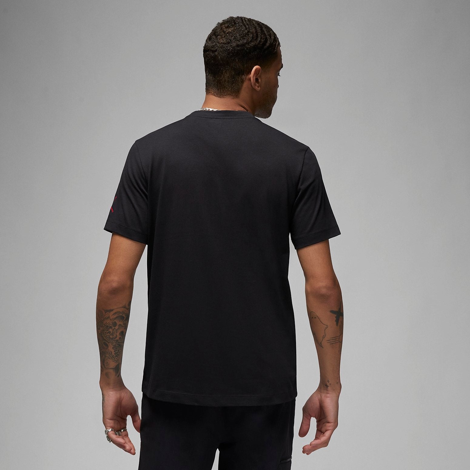 Air Jordan Graphic T-Shirt 'Black Red' FB7462-010 - 4