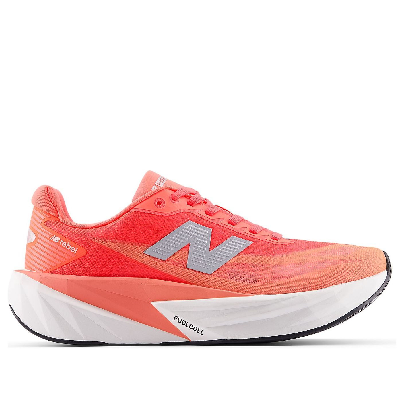 (WMNS)	New Balance FuelCell Rebel v5 'Urgent Red White Silver' WFCXL5A - 2