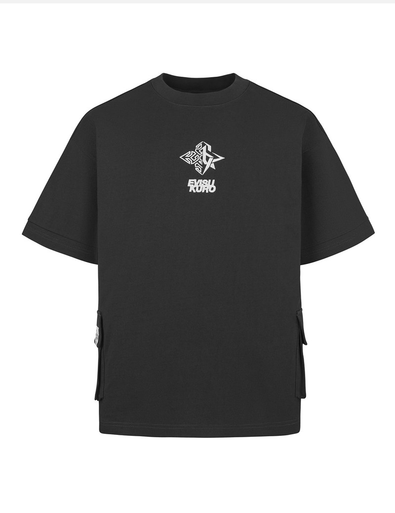 EVISUKURO Embroidery Oversized T-shirt 9