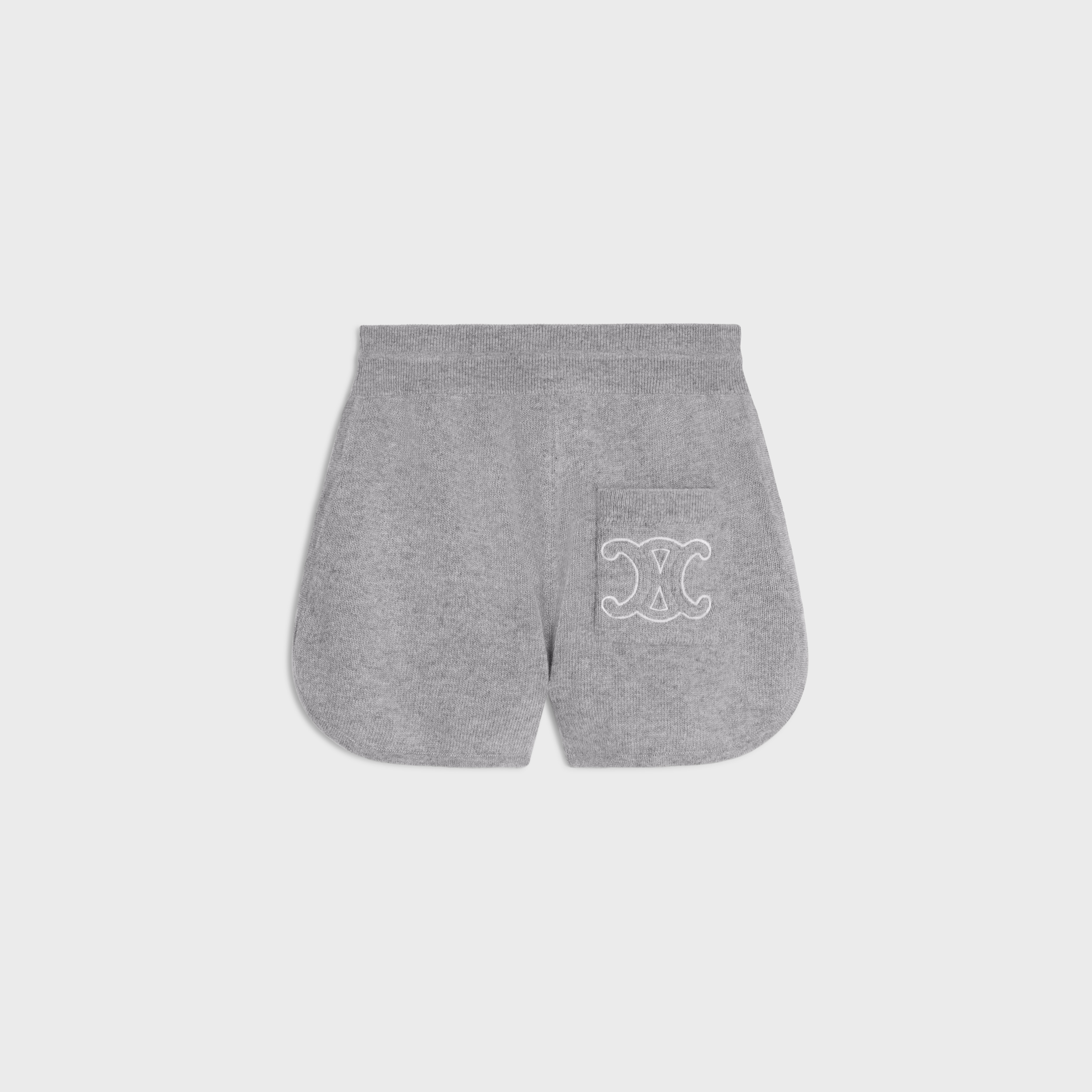 triomphe mini shorts in wool and cashmere - 2