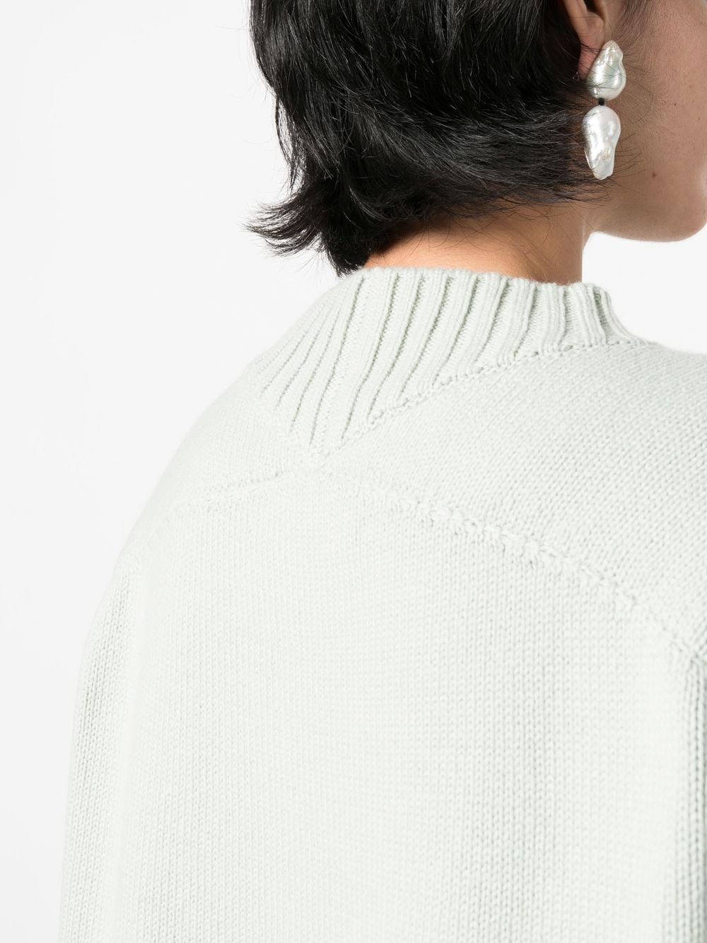 fine knit cotton-cashmere jumper - 5