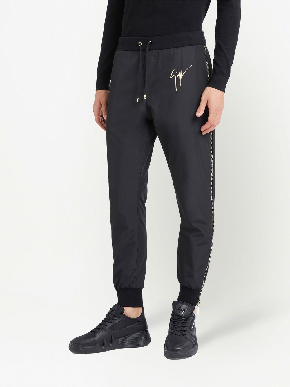 logo-print track pants - 3