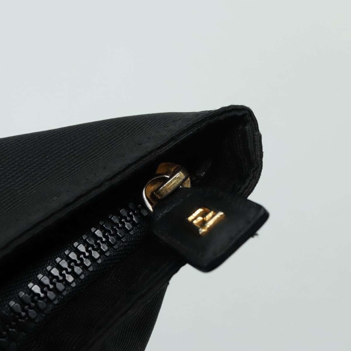 FENDI Hand Bag Nylon Black - 10