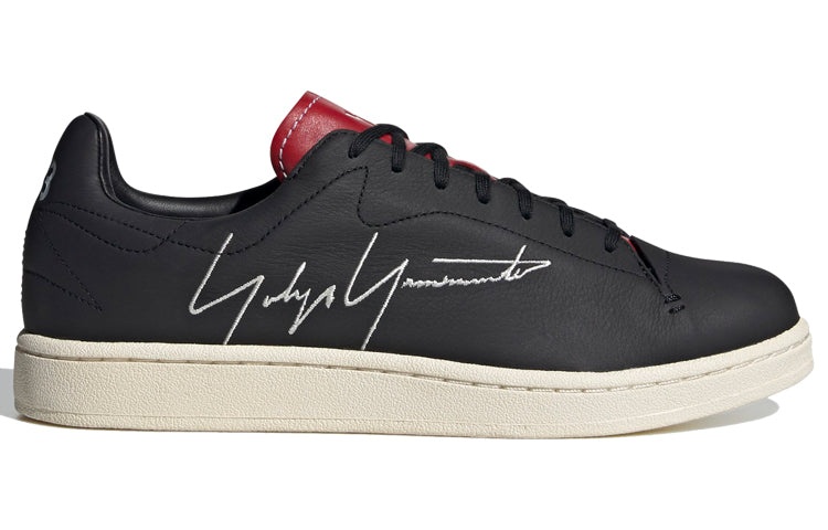 adidas Y-3 Yohji Court Shoes 'Black Red' FU9190 - 2