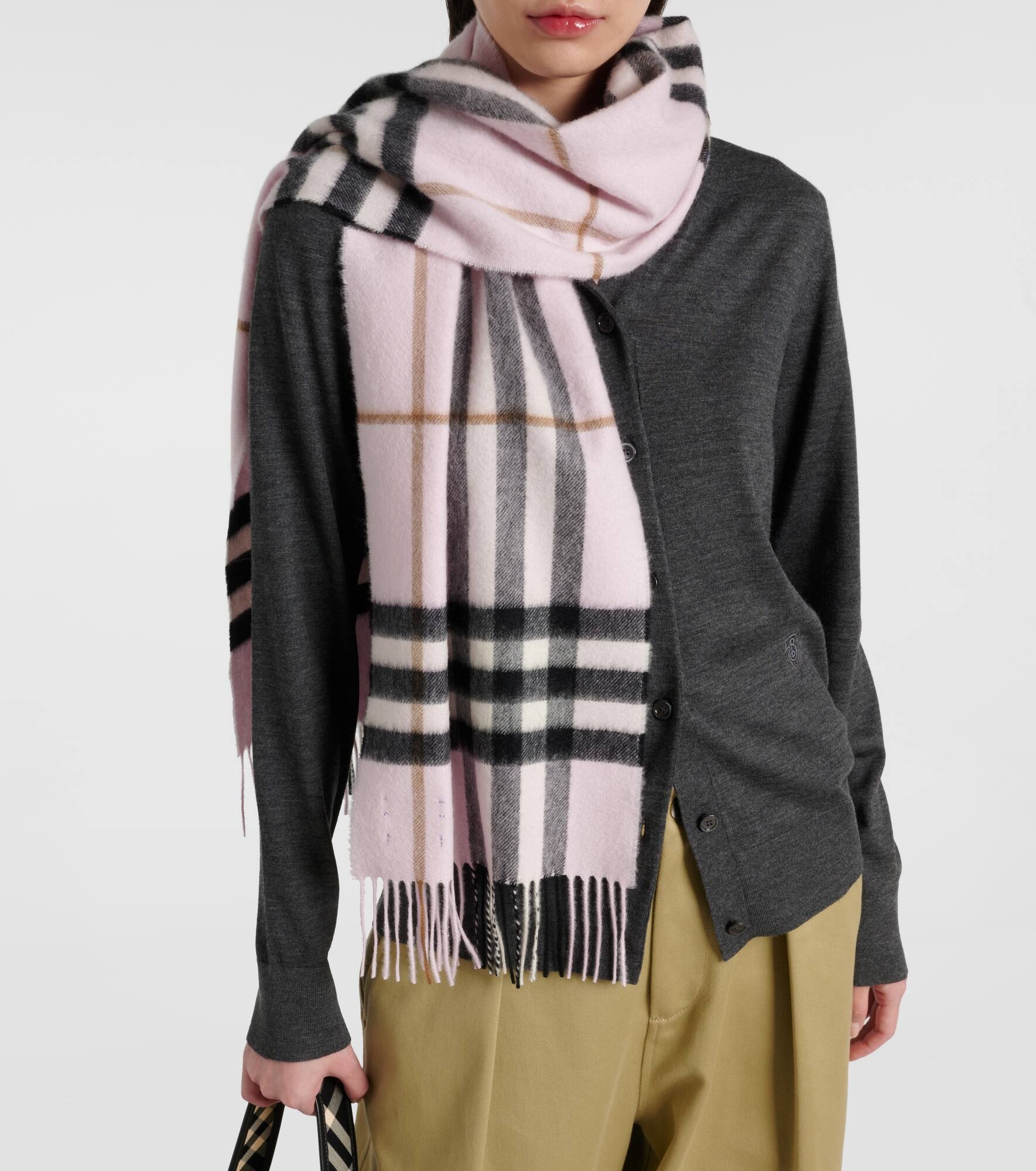 Burberry Check cashmere scarf - 2