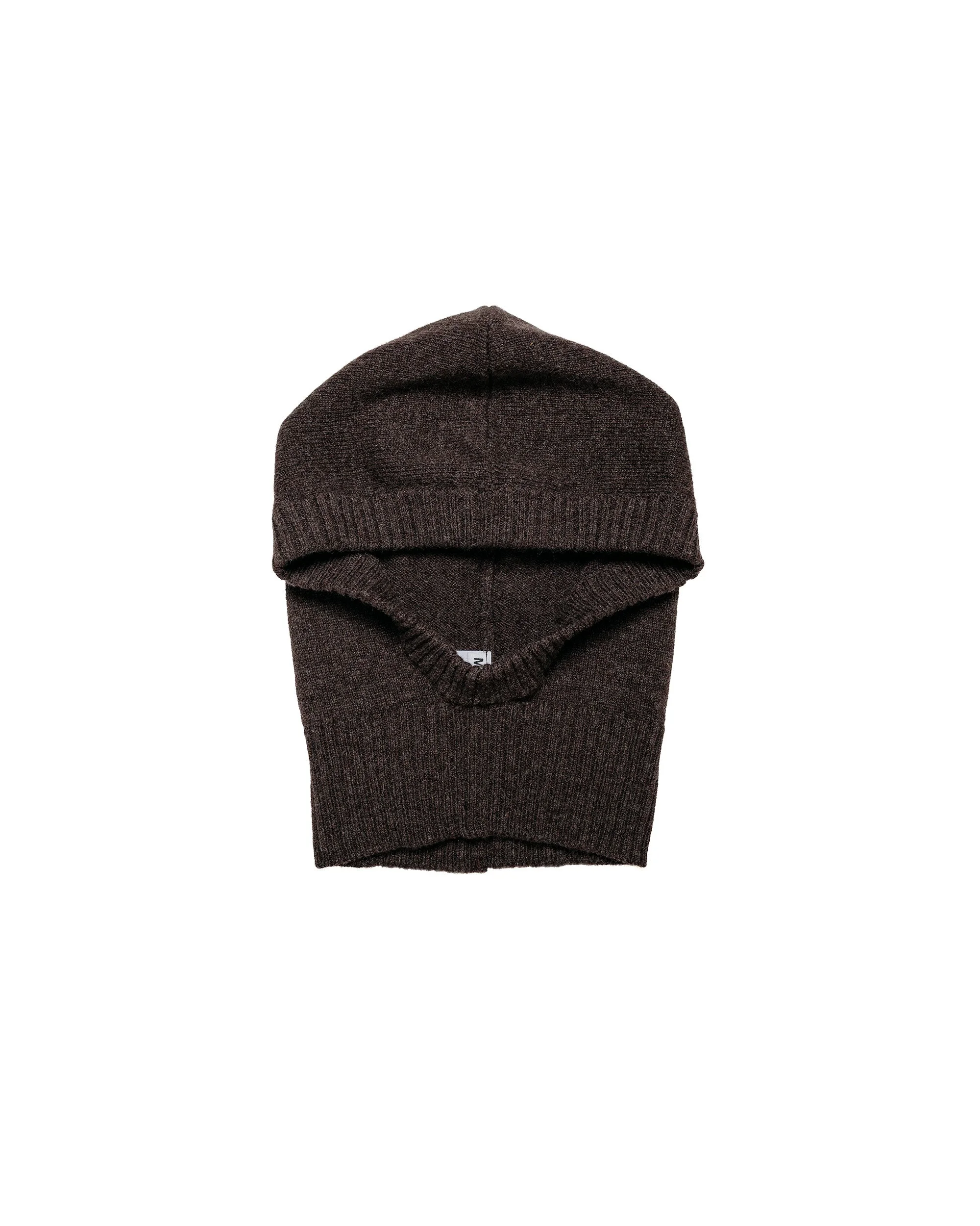 MHL Felted Hood Lambswool Chocolate - 1