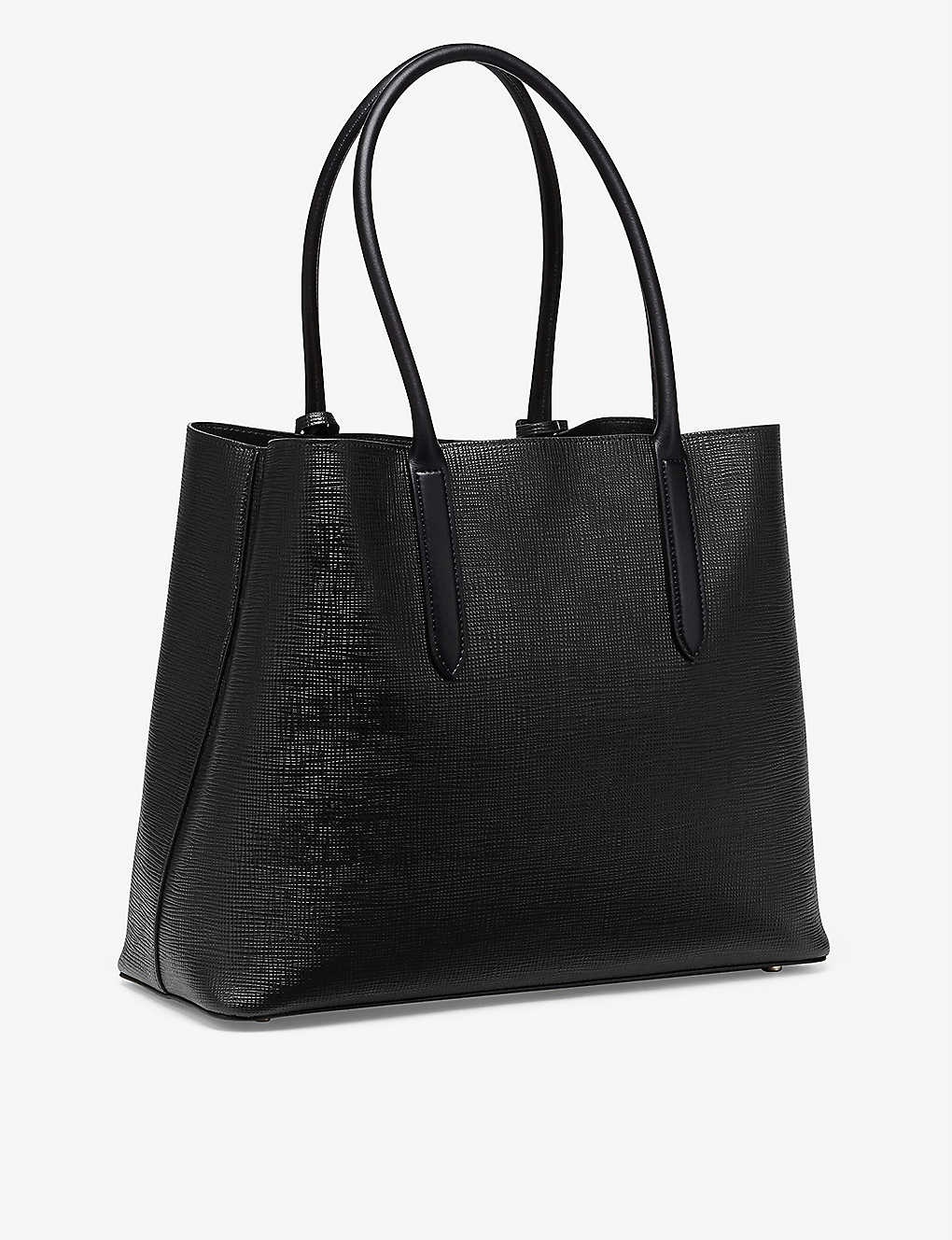 Panama cross-grain leather business tote bag - 3