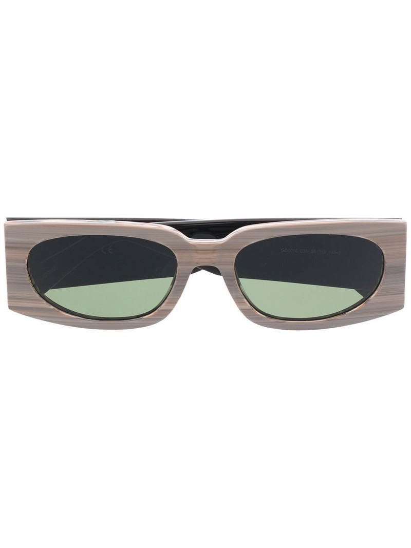 rectangular-frame sunglasses 1