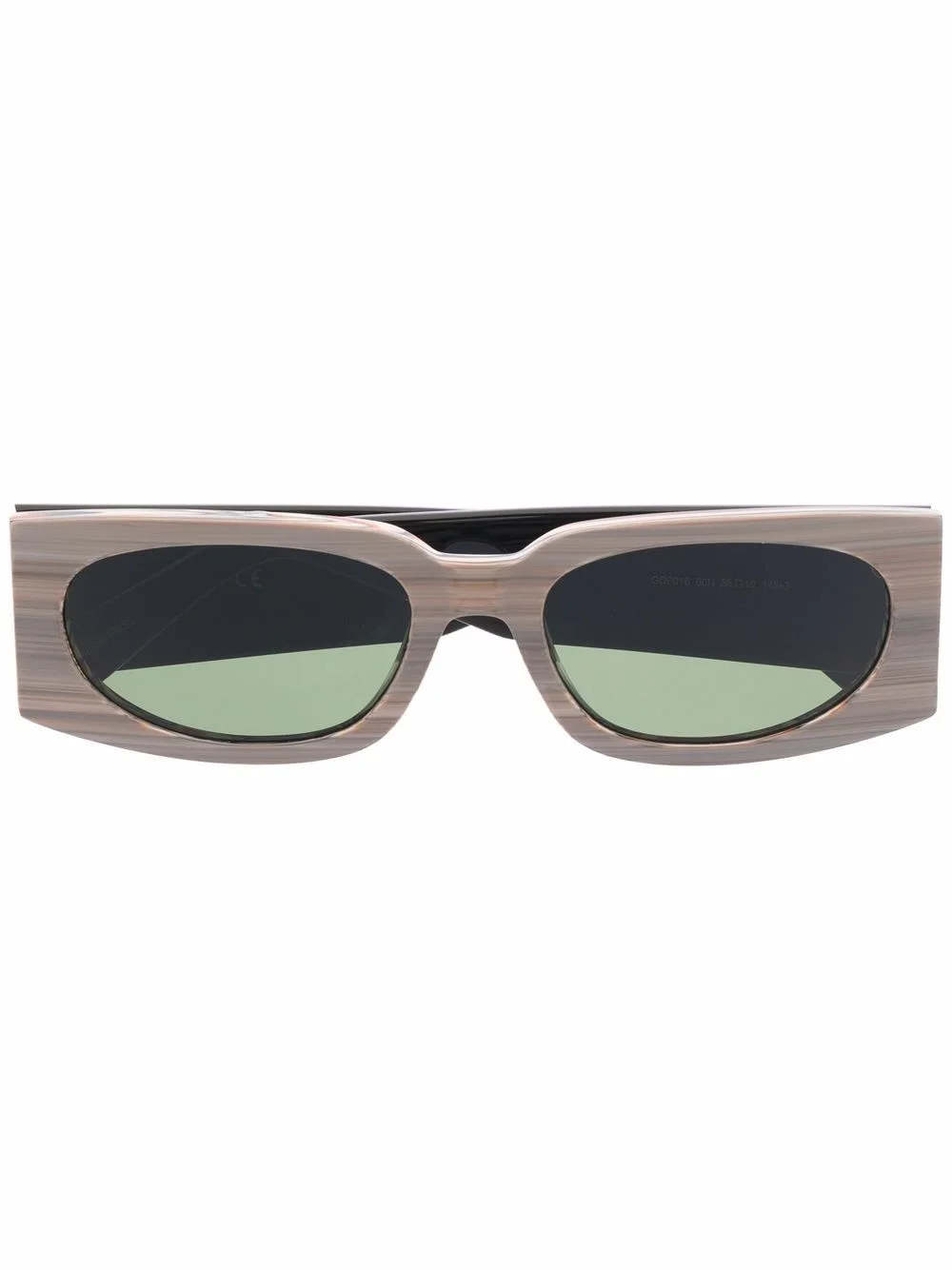 rectangular-frame sunglasses - 1