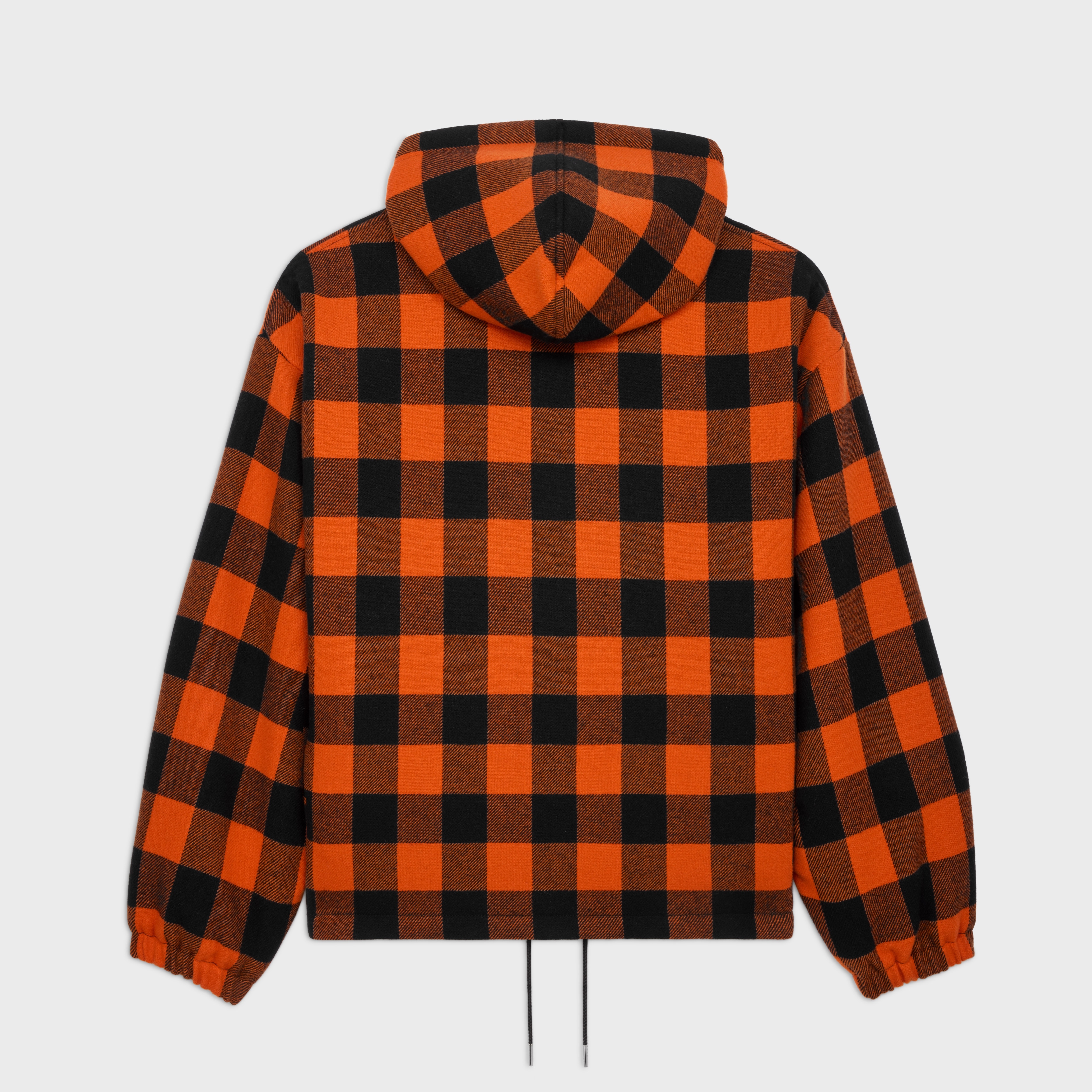 celine windbreaker in check wool - 2