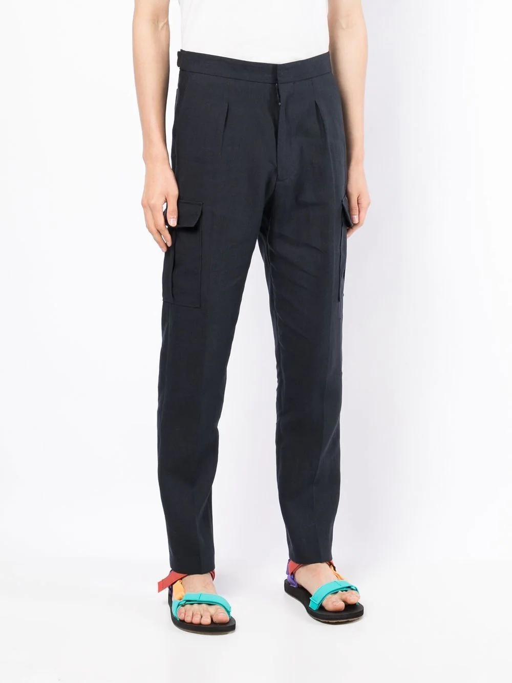 straight-leg cargo trousers - 3