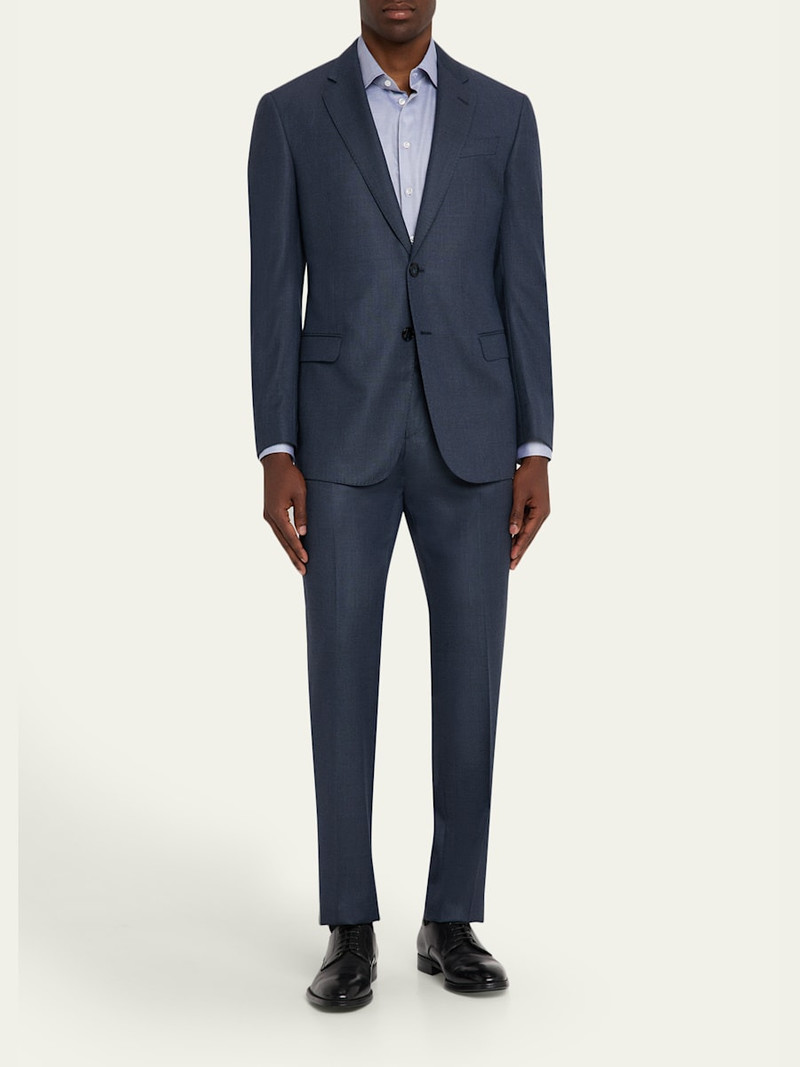 GIORGIO ARMANI Men's Wool and Cashmere Soft Two-Piece Suit outlook