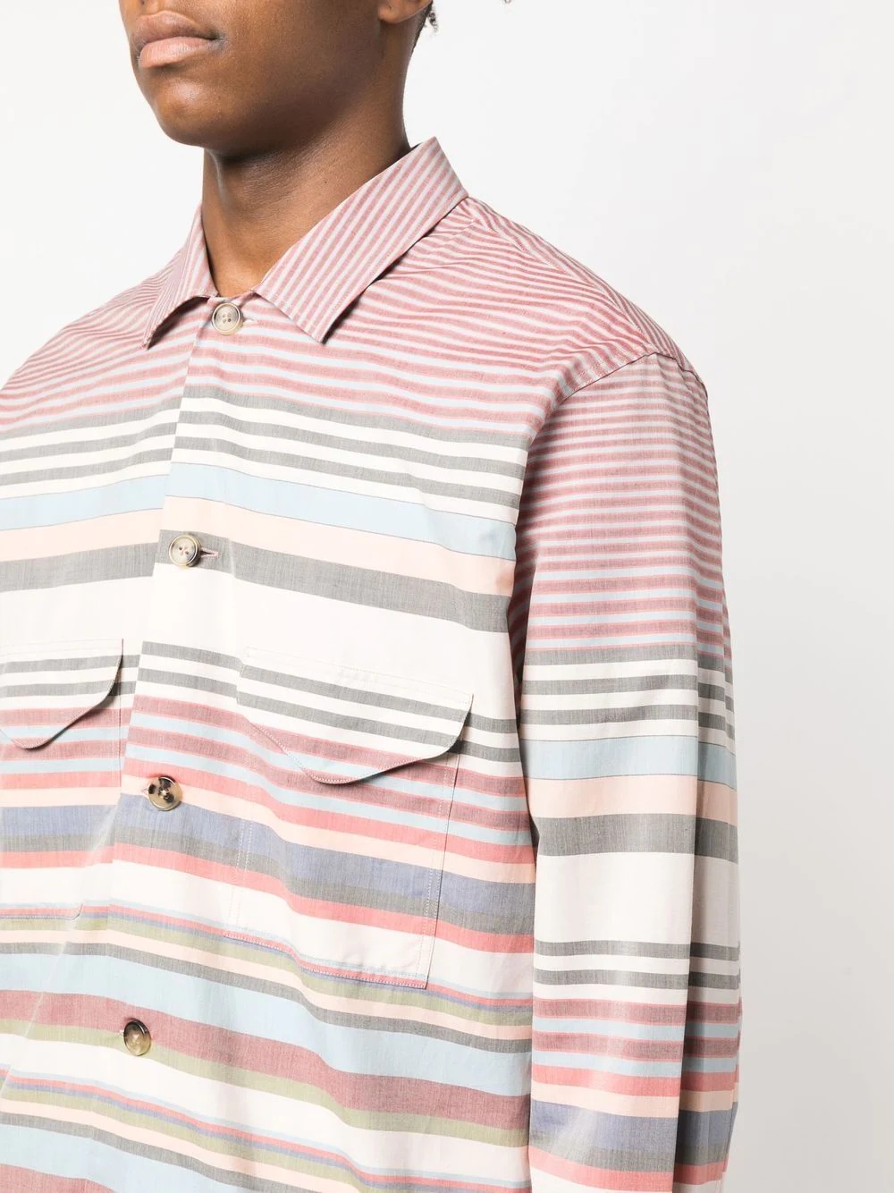 striped long-sleeve shirt - 5