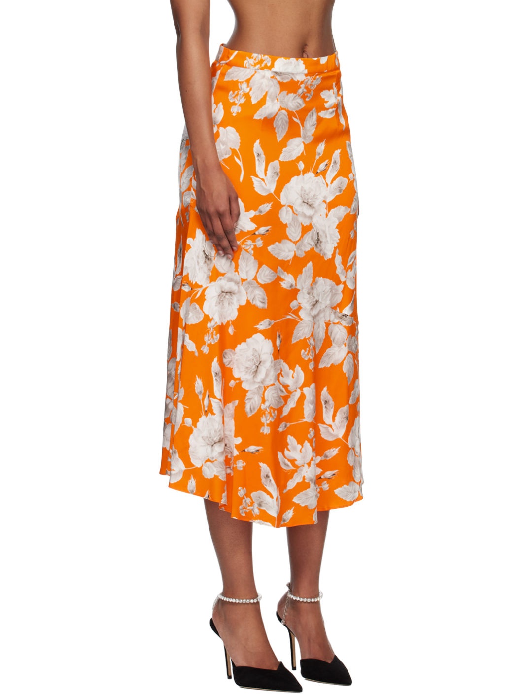 Orange Griselda Midi Skirt - 2