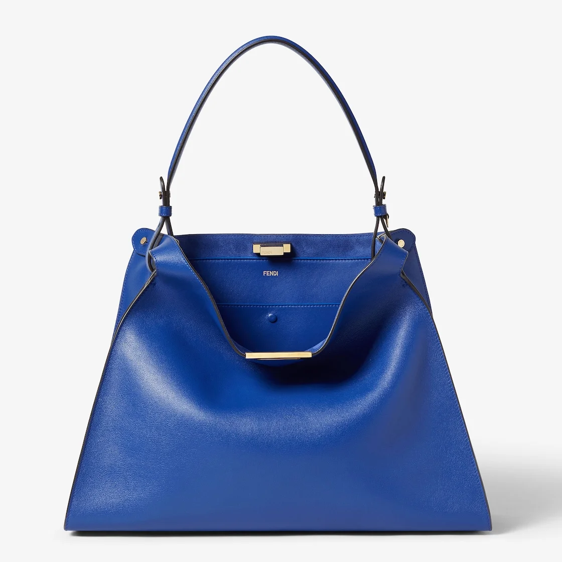 Fendi Way Large Neon blue leather bag - 1