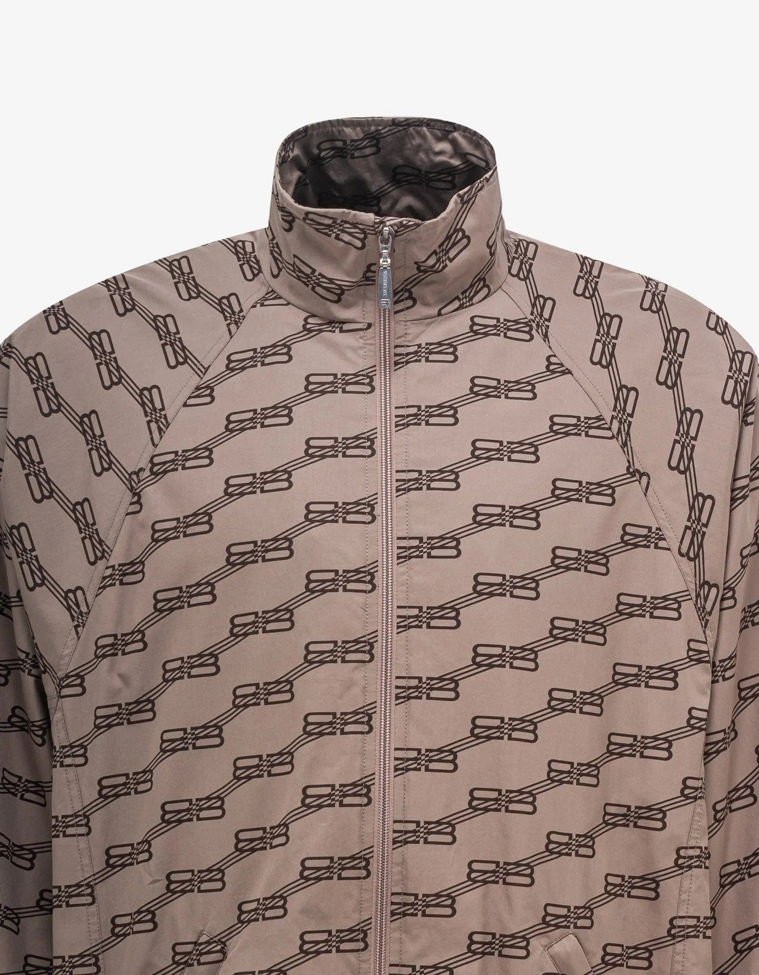 Balenciaga Beige All-Over BB Monogram Tracksuit Jacket - 7