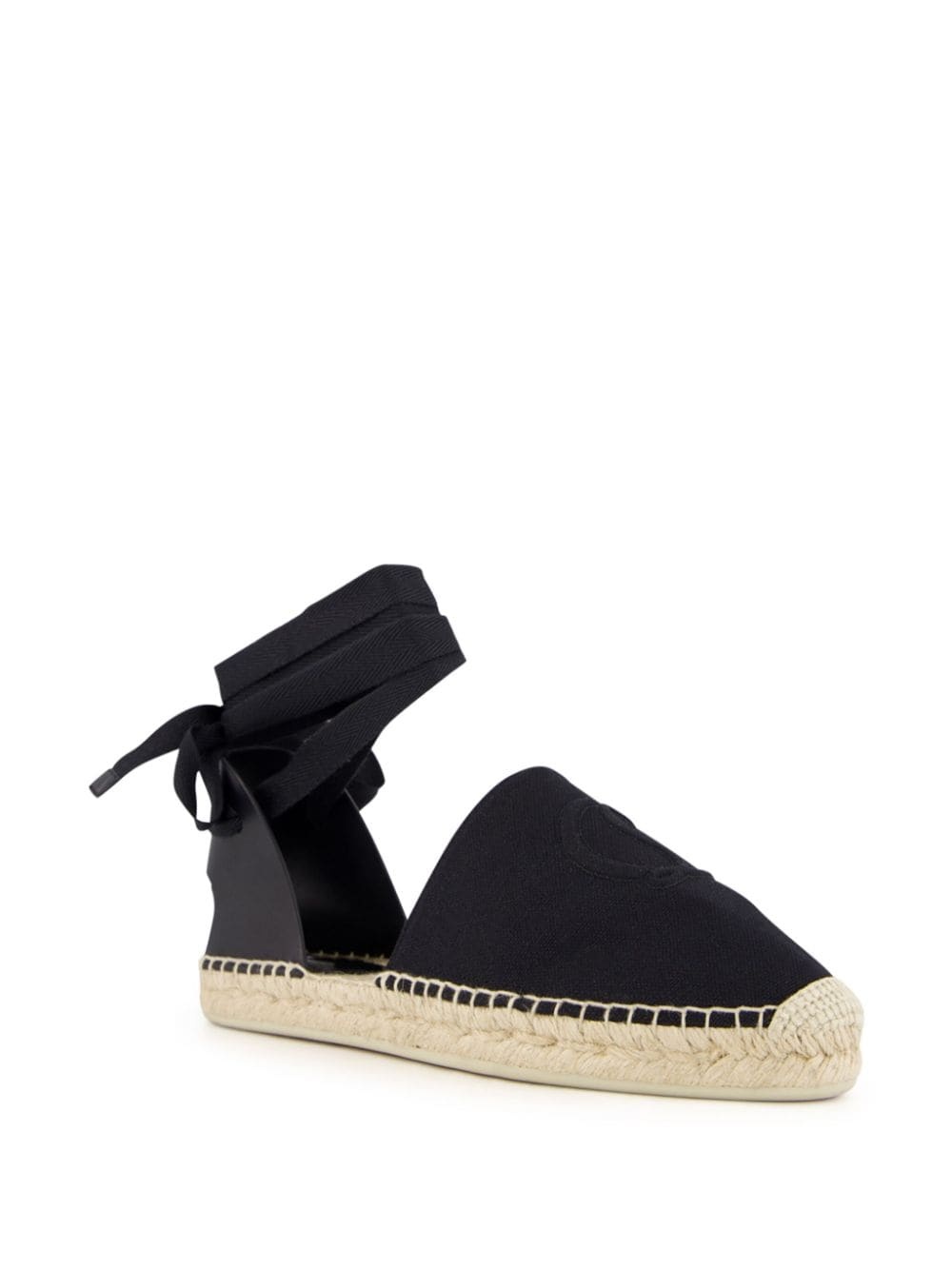 lace-up wedge espadrilles - 2