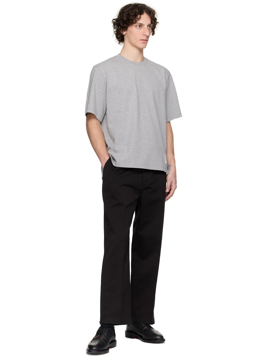 Gray Short Sleeve T-shirt - 4