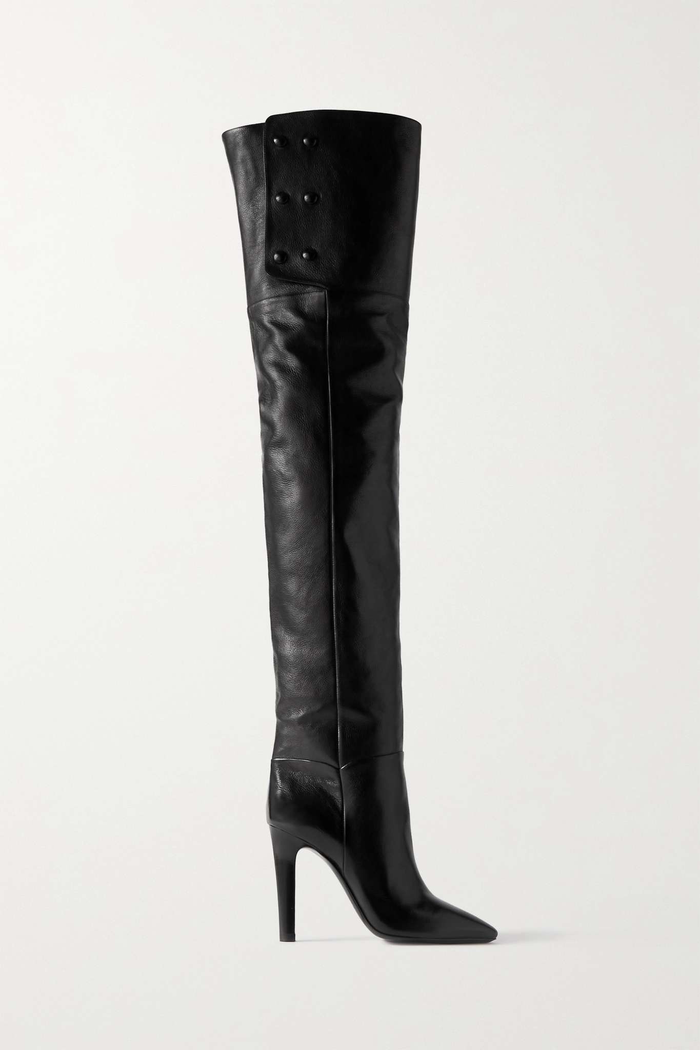 Jane textured-leather over-the-knee boots - 1