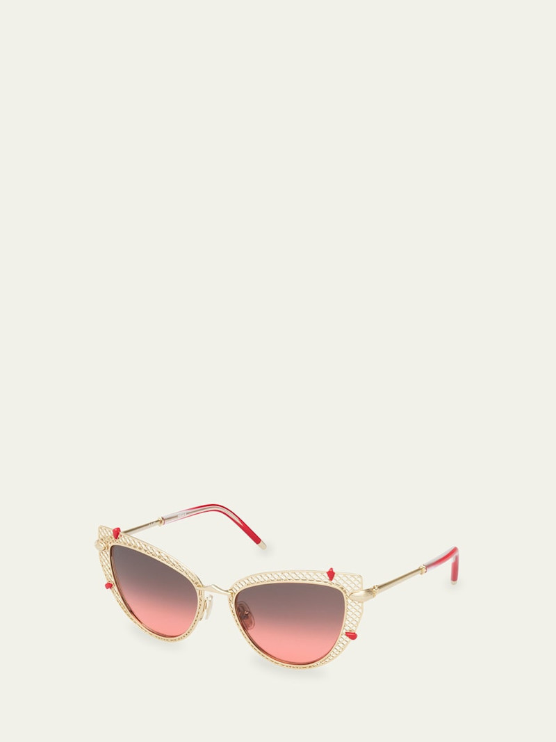 Christian Louboutin Miss Z Metal Cat-Eye Sunglasses outlook