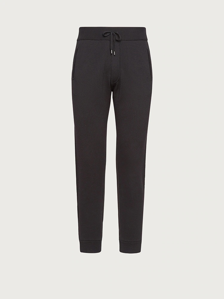SPORTY TROUSERS WITH NUBUCK DETAILS - 1