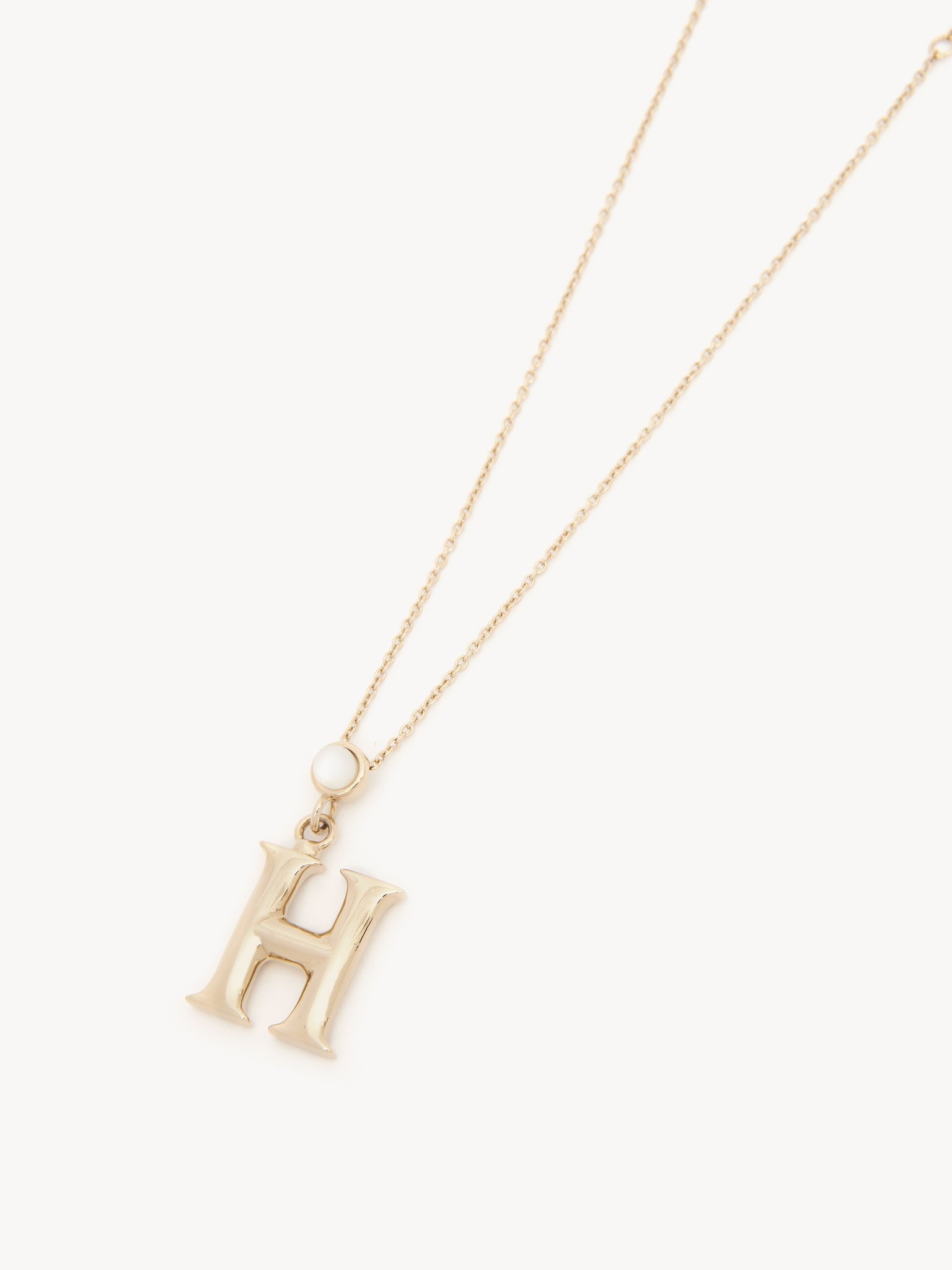 ALPHABET NECKLACE WITH PENDANT H - 2