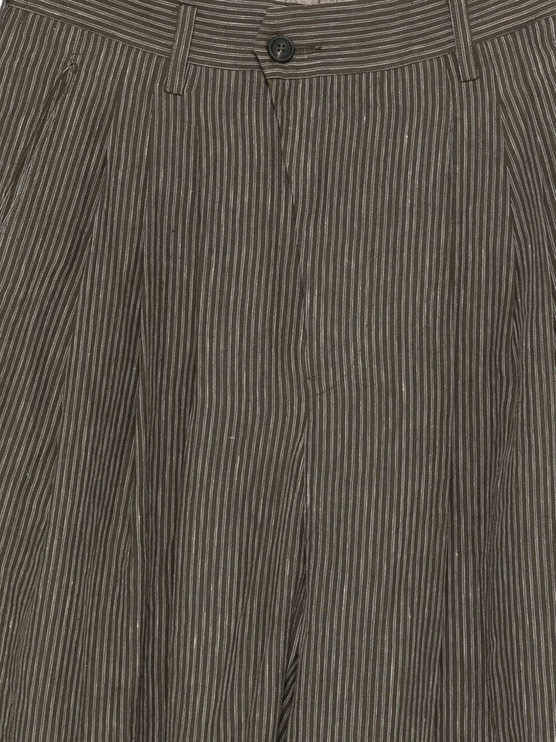striped pleated trousers 3