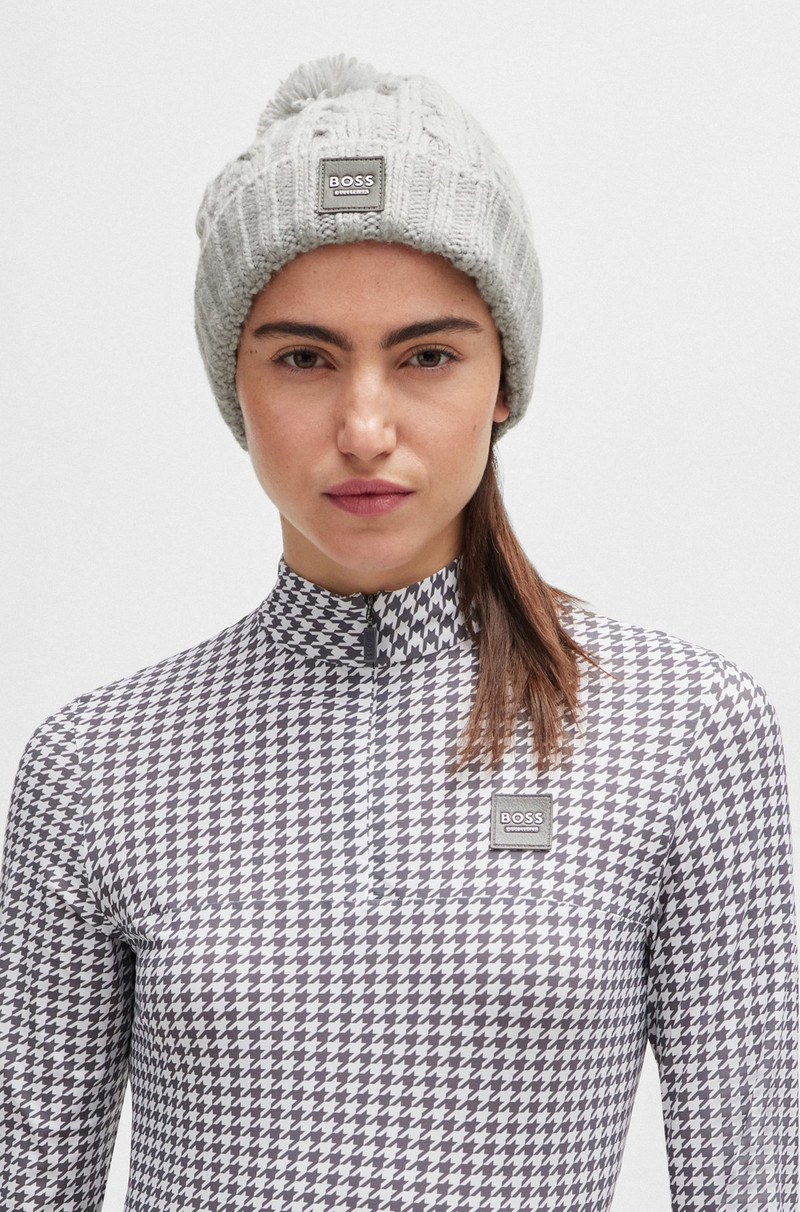 EQUESTRIAN LIGHTWEIGHT BOBBLE HAT WITH FLEECE INNER 4