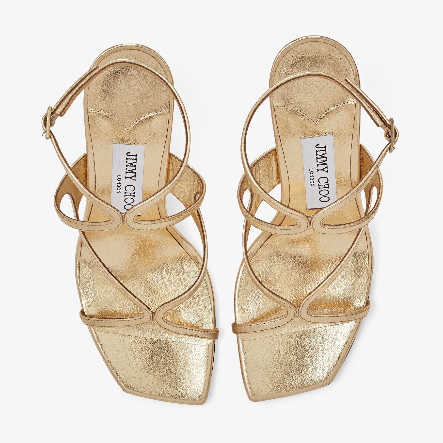 Azie 85
Gold Metallic Nappa Leather Sandals - 4