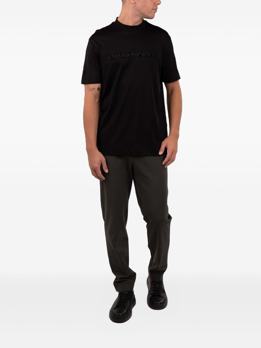 embossed logo t-shirt - 2