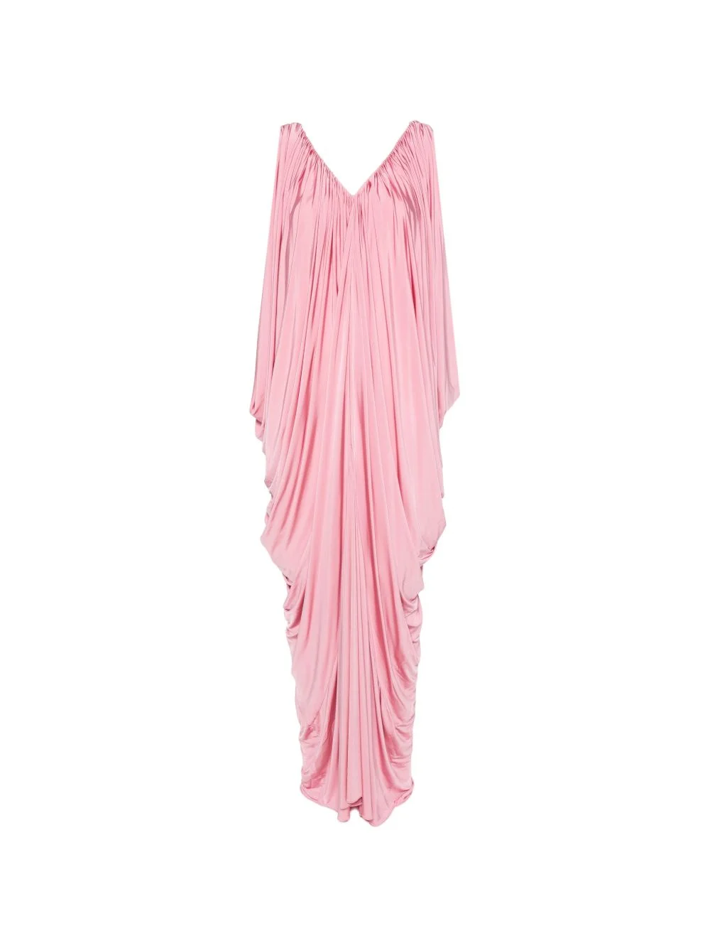 draped V-neck maxi dress - 1
