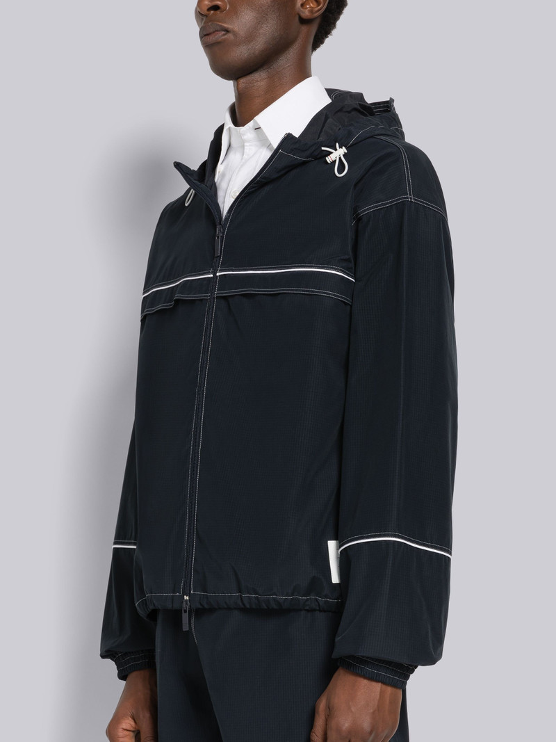 Thom Browne Ripstop Topstitch Oversized Track Jacket outlook