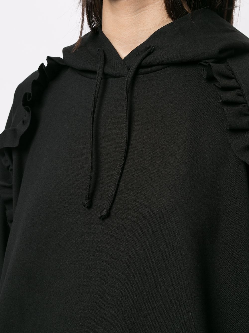 ruffled oversized hoodie - 5