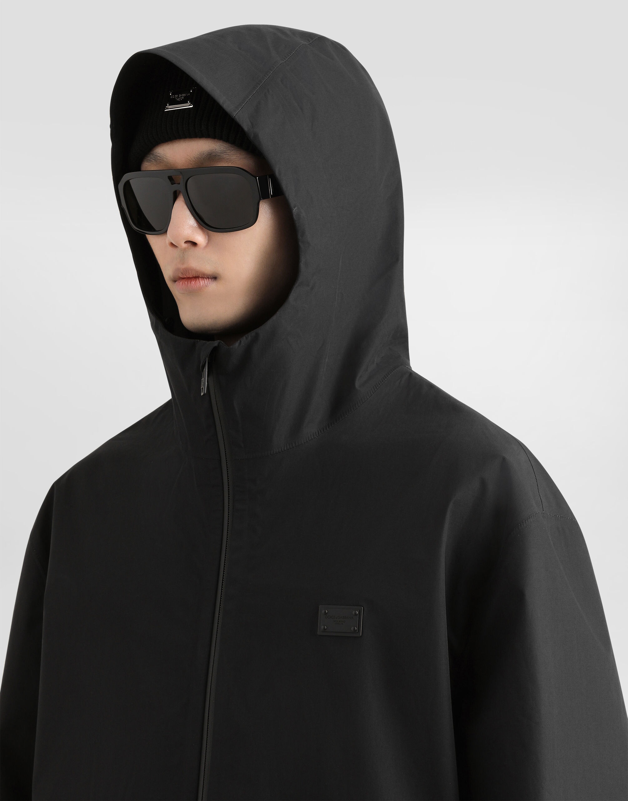 Hooded cotton jacket - 4
