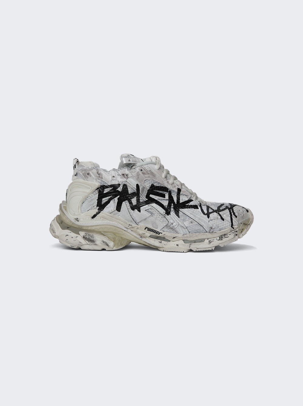 Runner Graffiti Sneakers White - 1