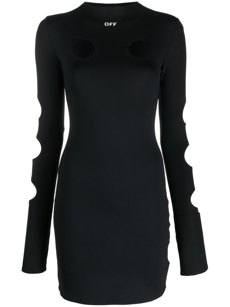 cut-out long-sleeve minidress 1