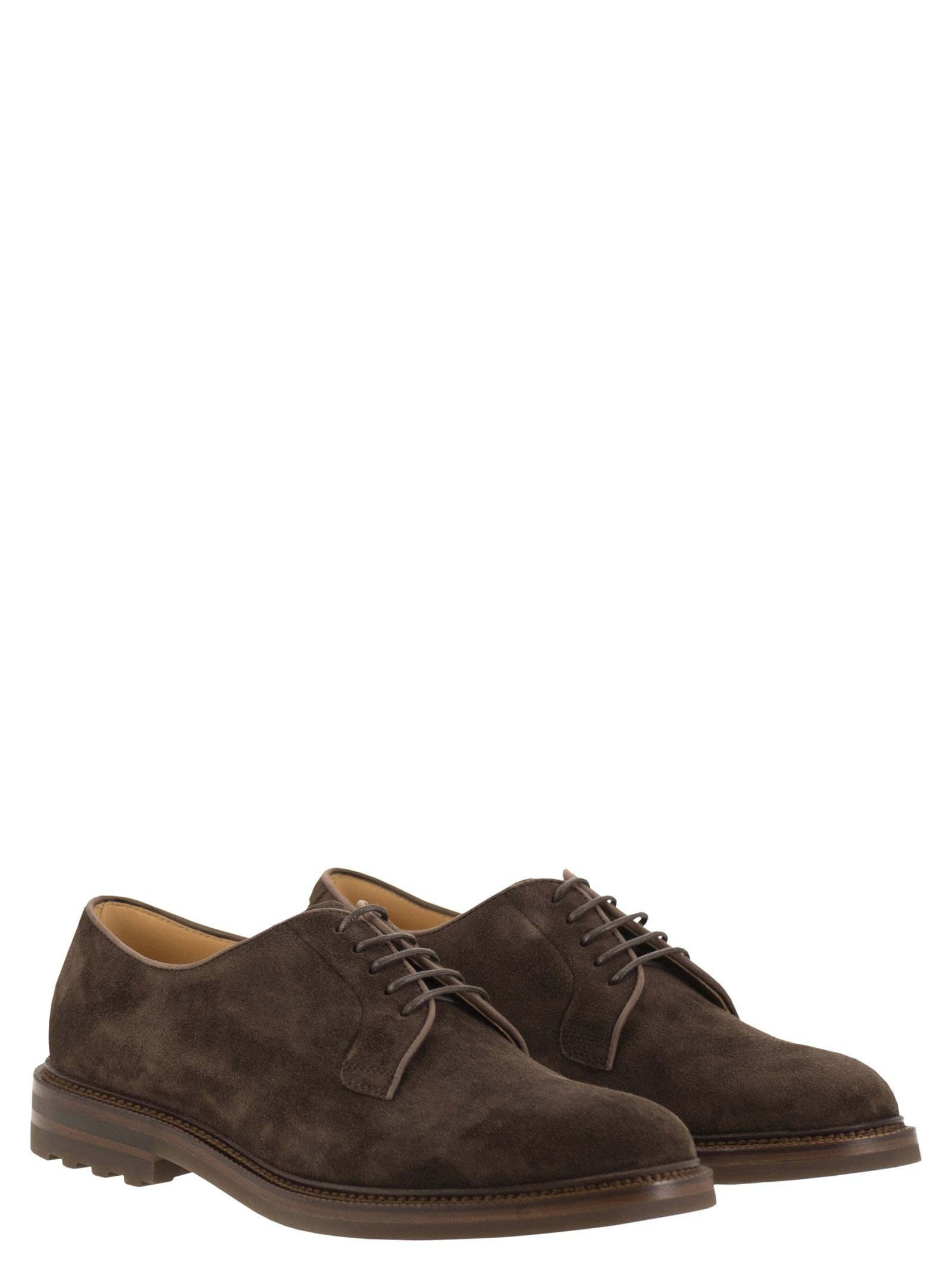 Brunello Cucinelli Men Derby Camoscio Corvino - 4
