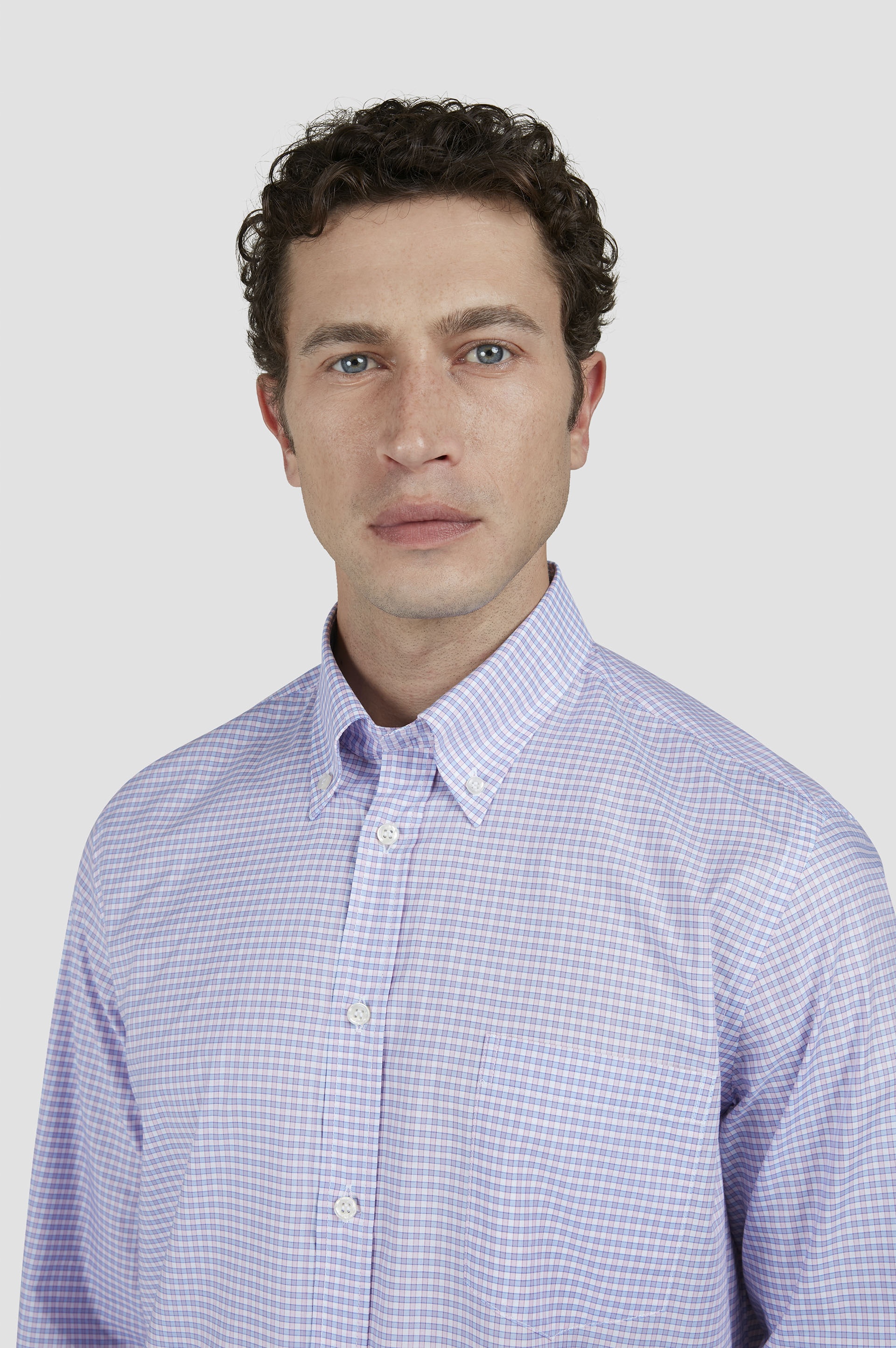 COTTON SHIRT WITH CHECK PATTERN - 4