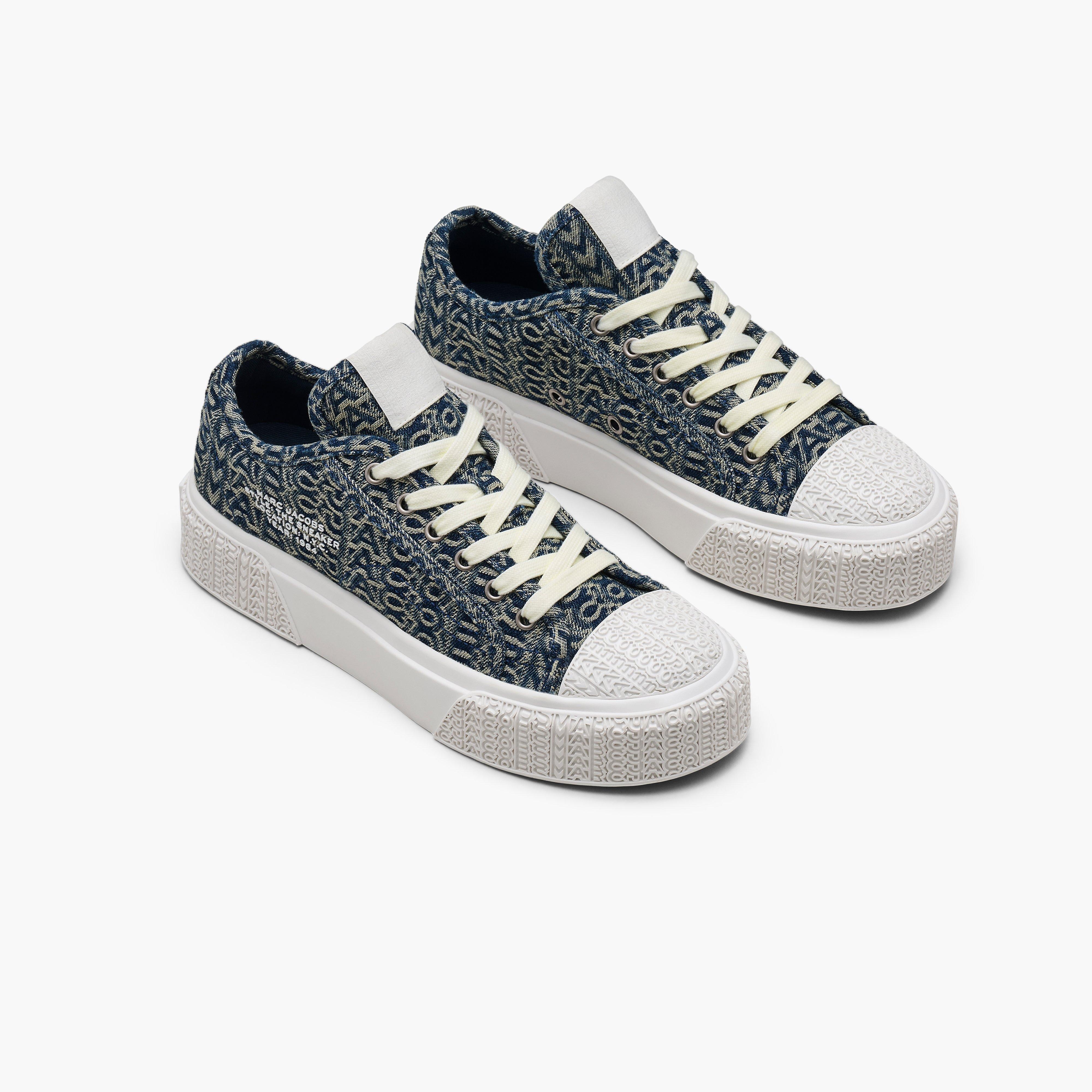 Marc Jacobs THE DENIM MONOGRAM SNEAKER | REVERSIBLE