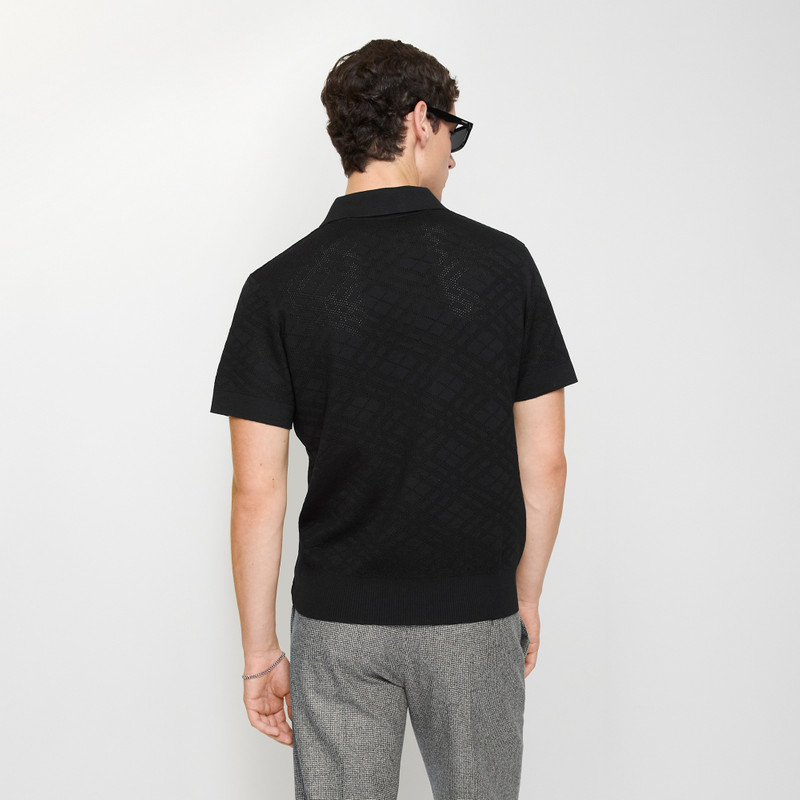 Check Wool Polo Shirt 3