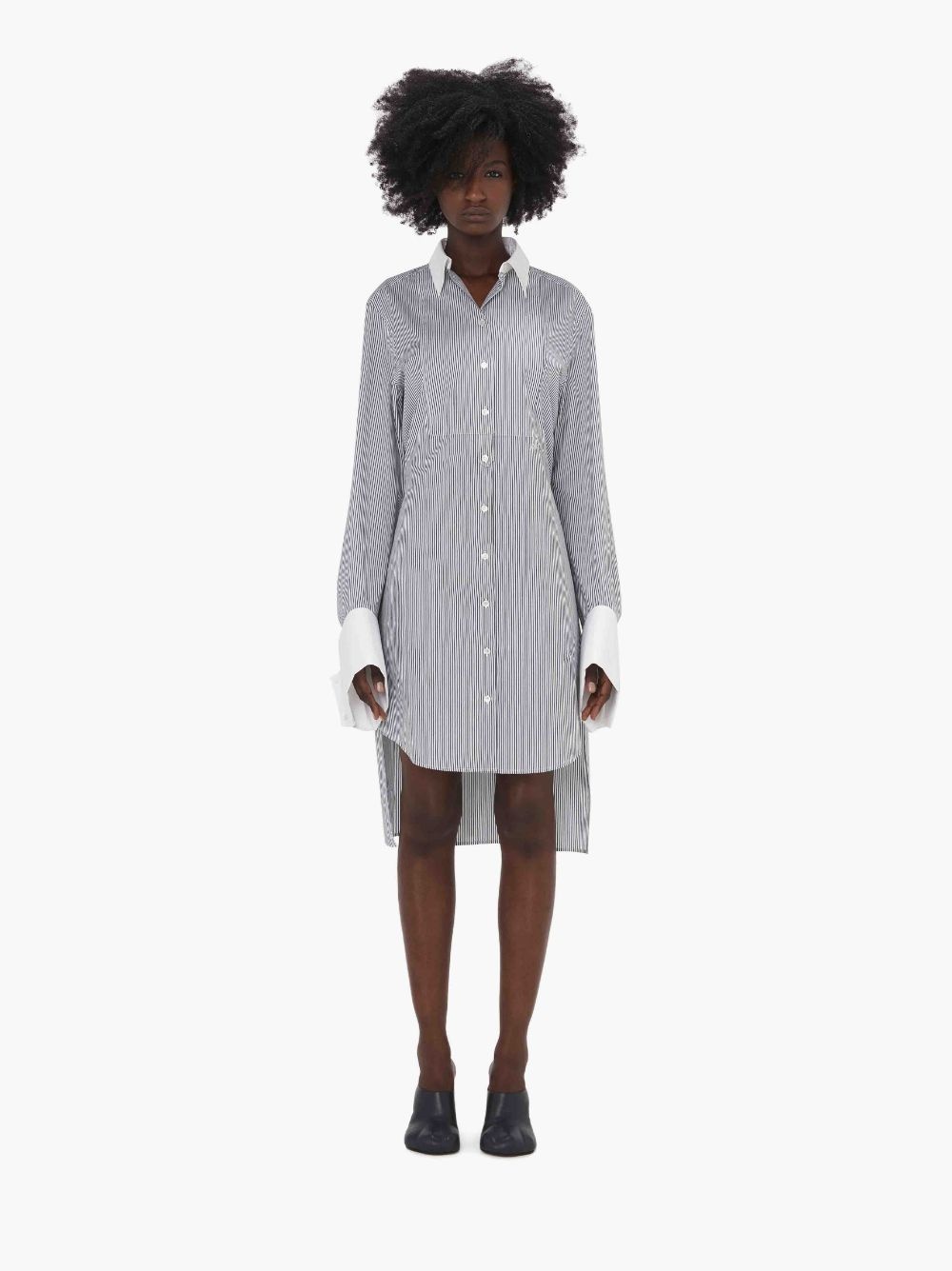 OVERSIZED CUFF SHIRT DRESS - 2