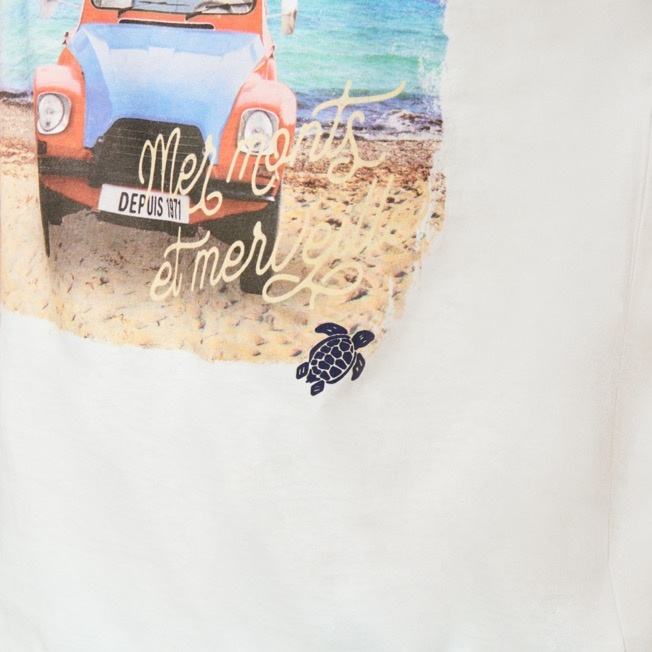 Men T-shirt Fancy Vilebrequin 2 Chevaux À St Tropez - 6